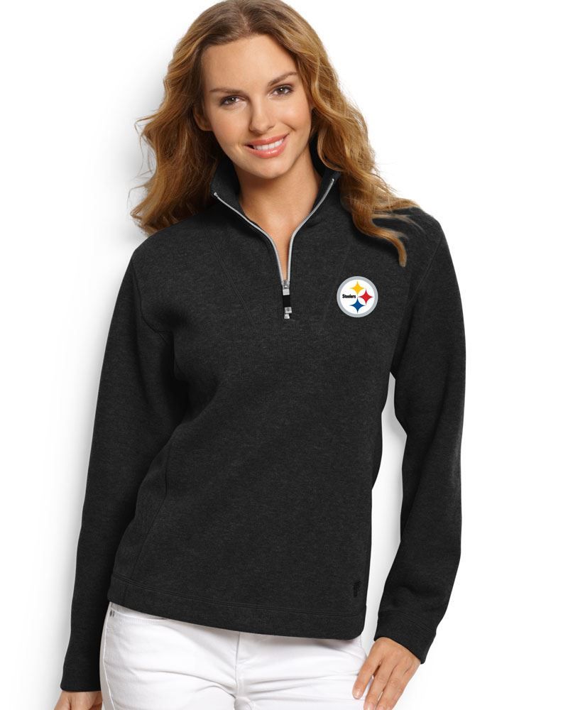 Pittsburgh Steelers Tommy Bahama Women's 1/4 Zip Aruba Top