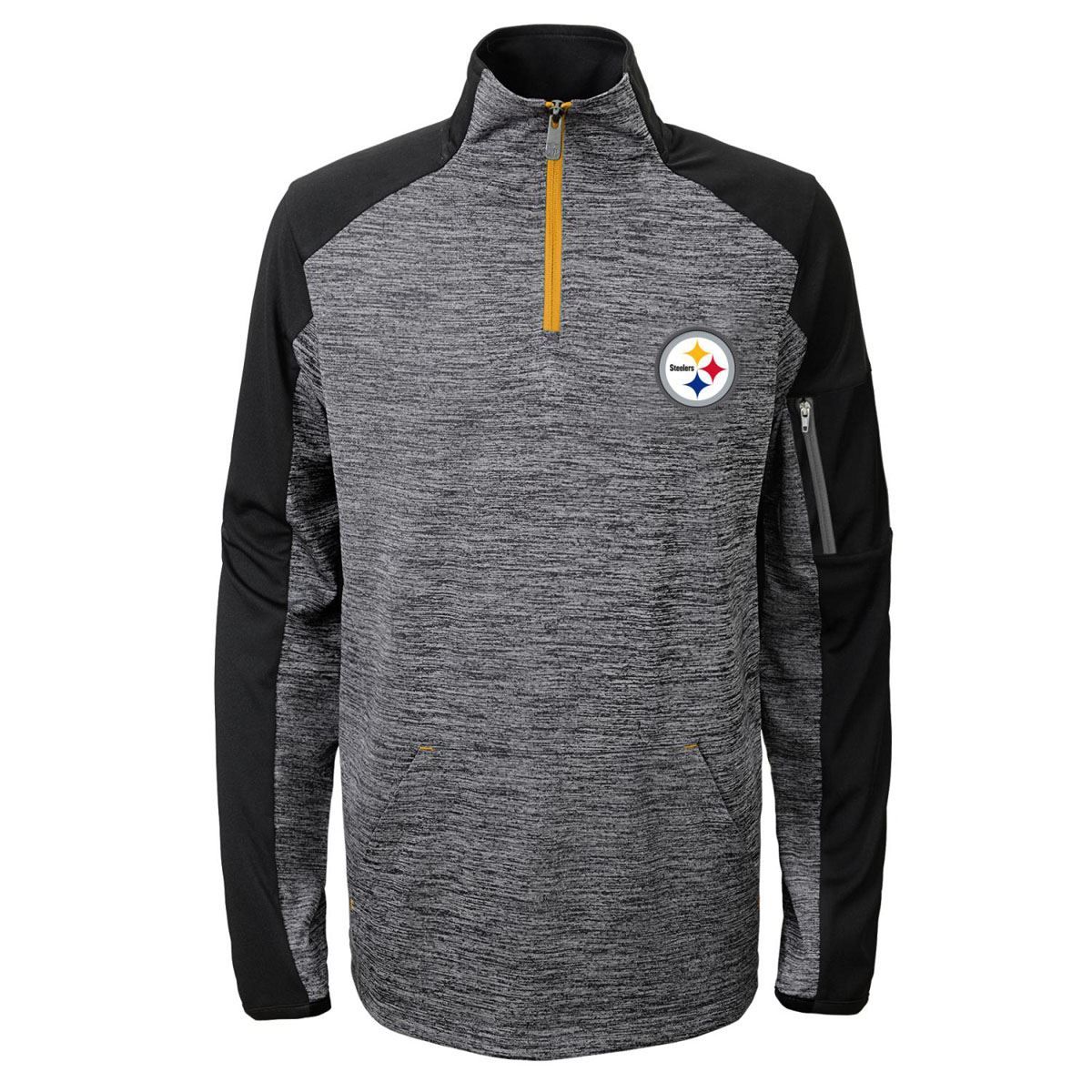Pittsburgh Steelers Boys Paramount 1/4 Zip Sweatshirt 5 Pittsburgh Steelers Boys Paramount 1/4 Zip Sweatshirt