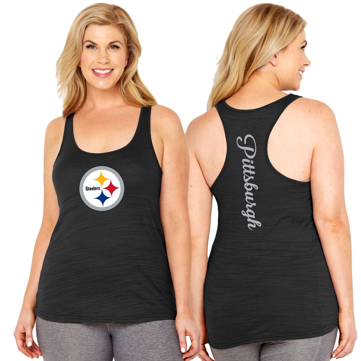 Pittsburgh Steelers Women's Plus Size Multicount Tank