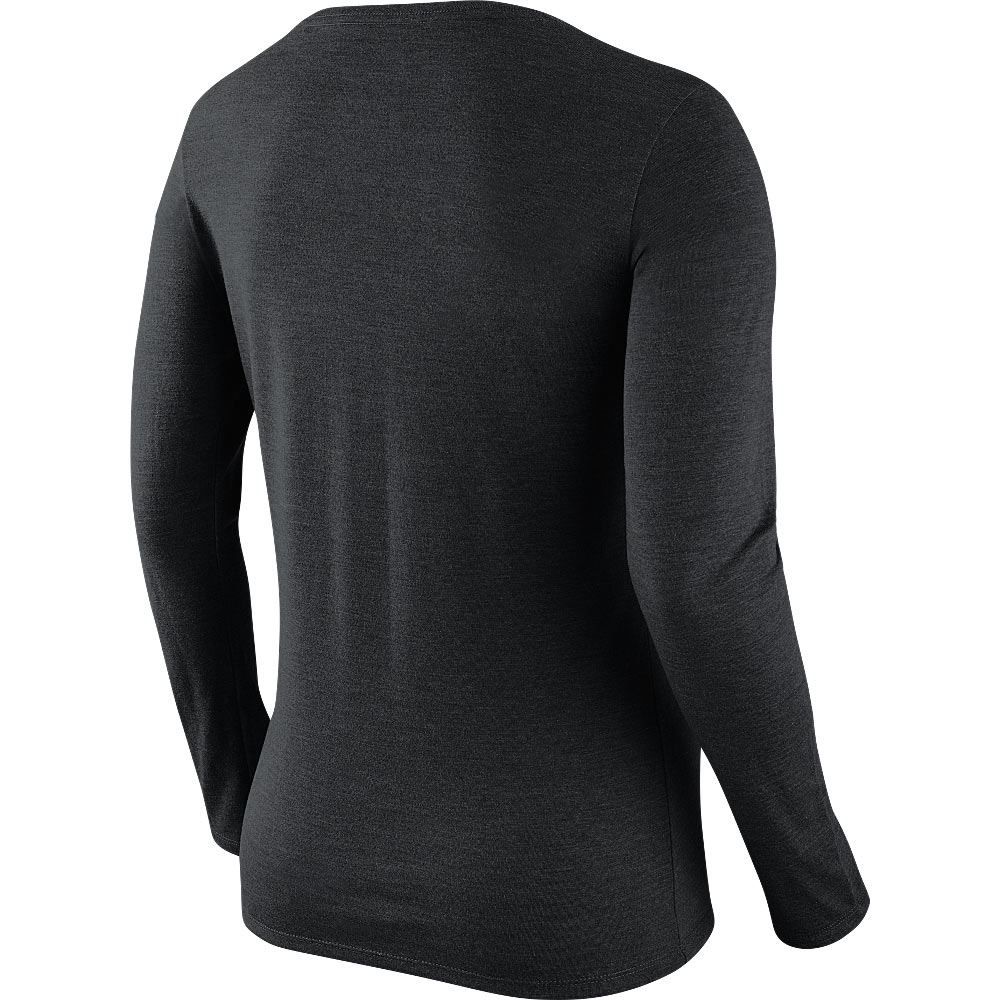 Pittsburgh Steelers Nike Women's Tri-Blend Rewind Script Long Sleeve Black T-Shirt