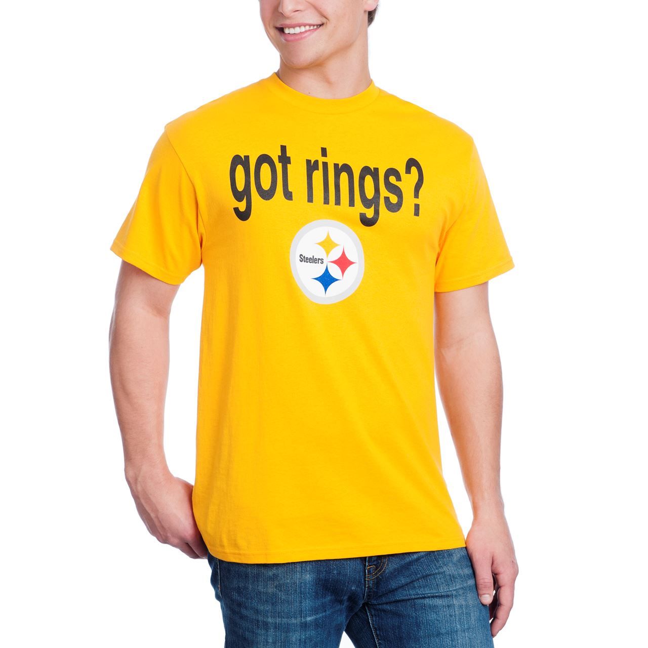 Pittsburgh Steelers Got Six Rings 2-Sided Gold T-Shirt