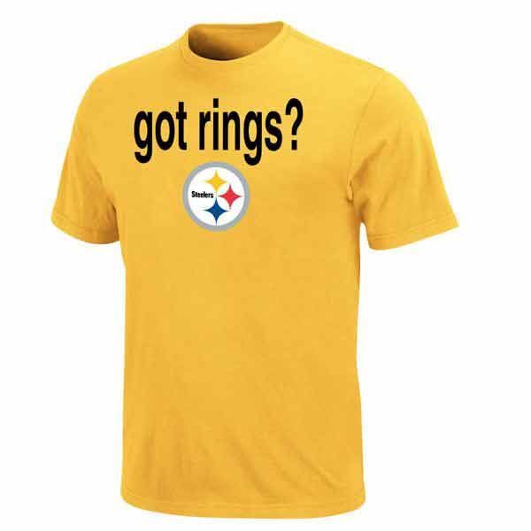 Pittsburgh Steelers Got Six Rings 2-Sided Gold T-Shirt 3 Pittsburgh Steelers Got Six Rings 2-Sided Gold T-Shirt