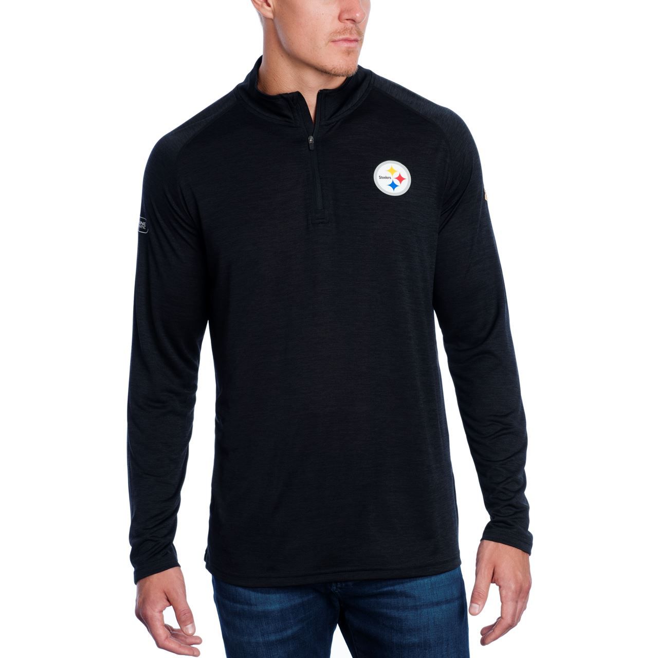 Pittsburgh Steelers Under Armour NFL Combine Long Sleeve Twist Tech 1/4 Zip Top