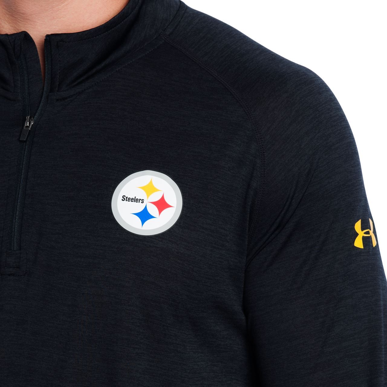 Pittsburgh Steelers Under Armour NFL Combine Long Sleeve Twist Tech 1/4 Zip Top 3 Pittsburgh Steelers Under Armour NFL Combine Long Sleeve Twist Tech 1/4 Zip Top