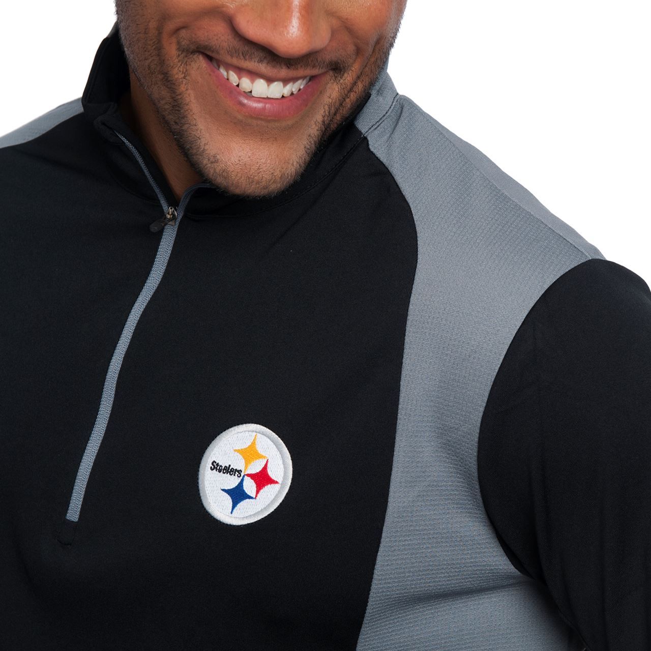 Pittsburgh Steelers Antigua Delta 1/4 Zip Top 3 Pittsburgh Steelers Antigua Delta 1/4 Zip Top