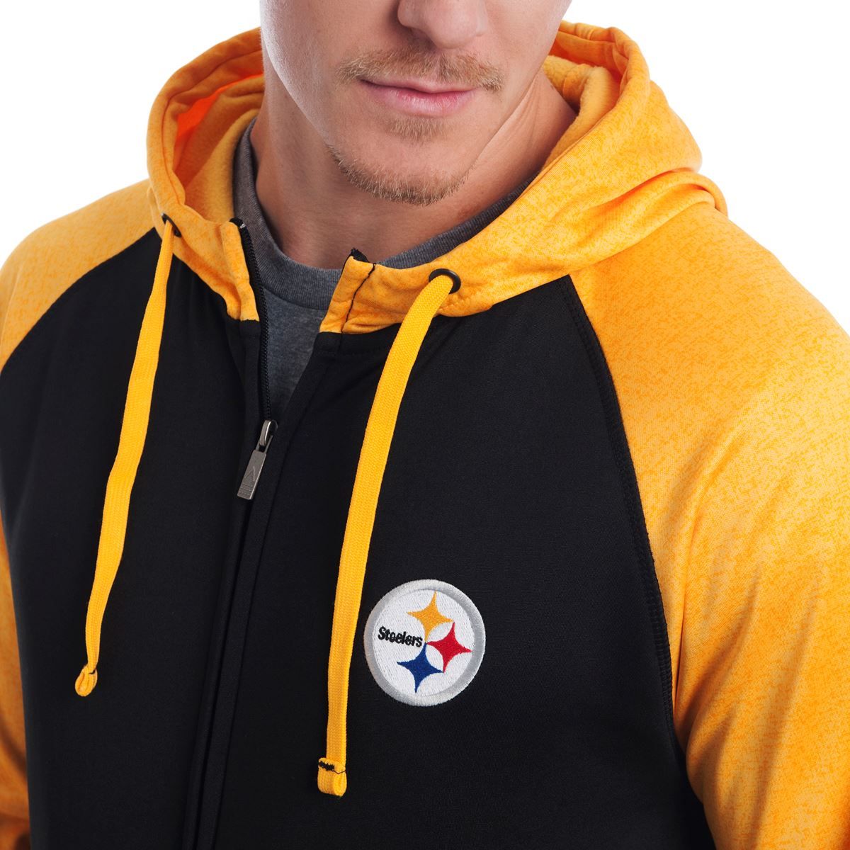Pittsburgh Steelers Antigua Strategy Full-Zip Hooded Jacket 3 Pittsburgh Steelers Antigua Strategy Full-Zip Hooded Jacket