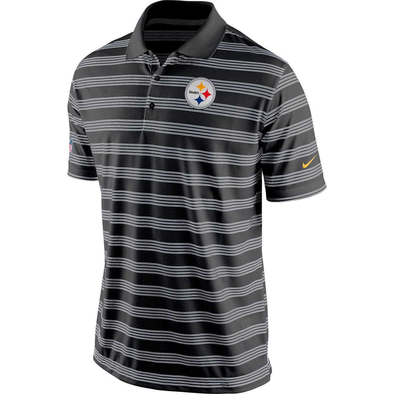 Pittsburgh Steelers Nike Black Preseason Coaches Dri-FIT Polo