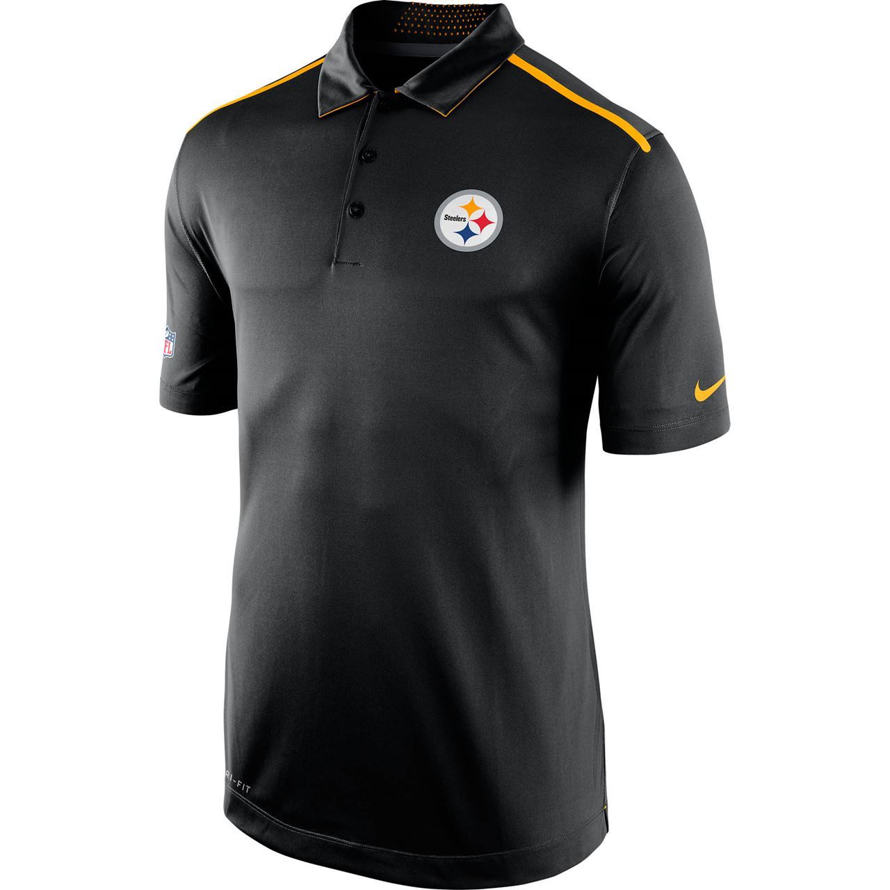 Pittsburgh Steelers Nike Elite Coaches Sideline Black Polo
