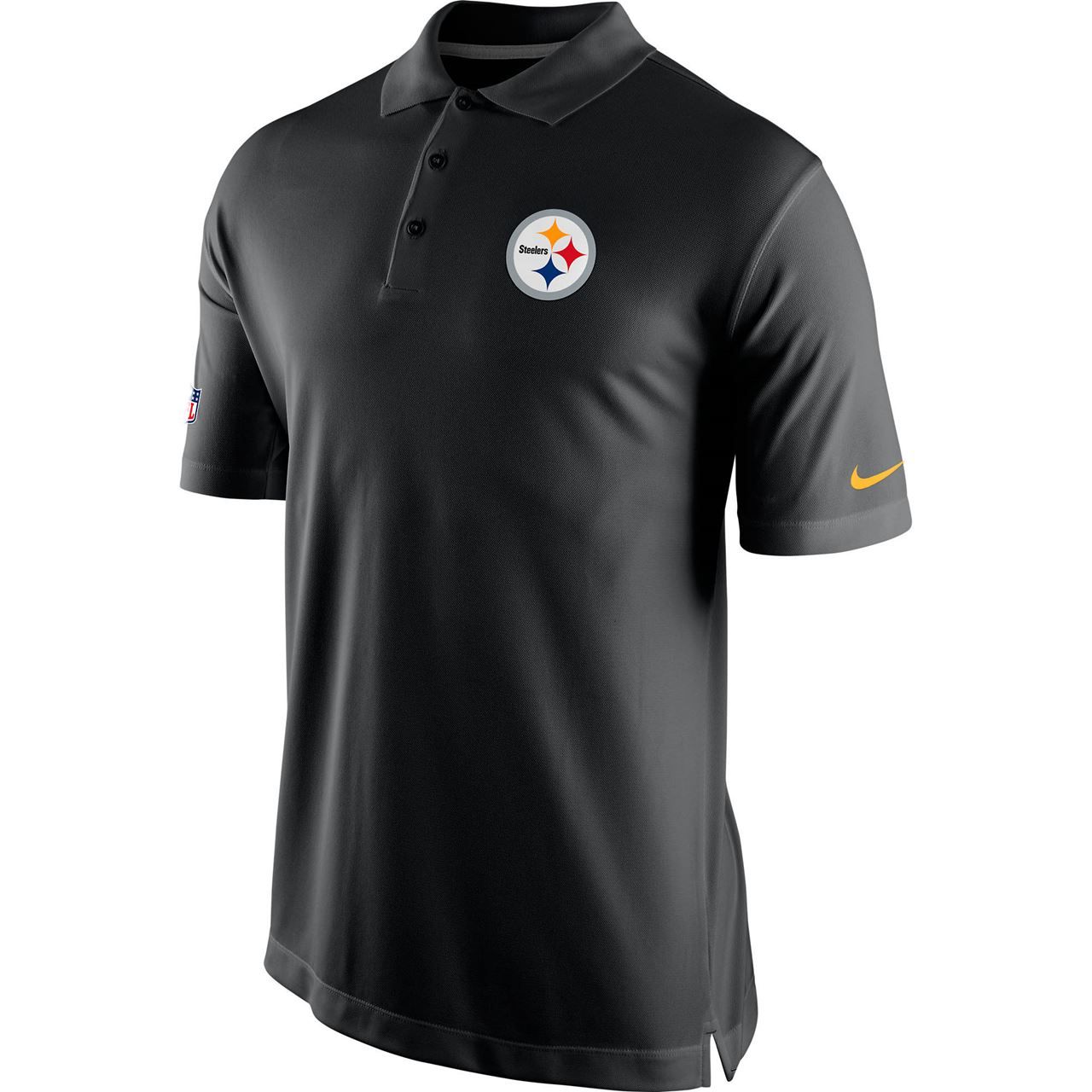 Pittsburgh Steelers Nike Staff Dri-FIT Black Polo