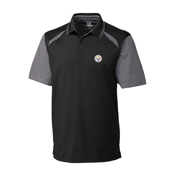 Pittsburgh Steelers Cutter & Buck DryTec Opulent Black Polo