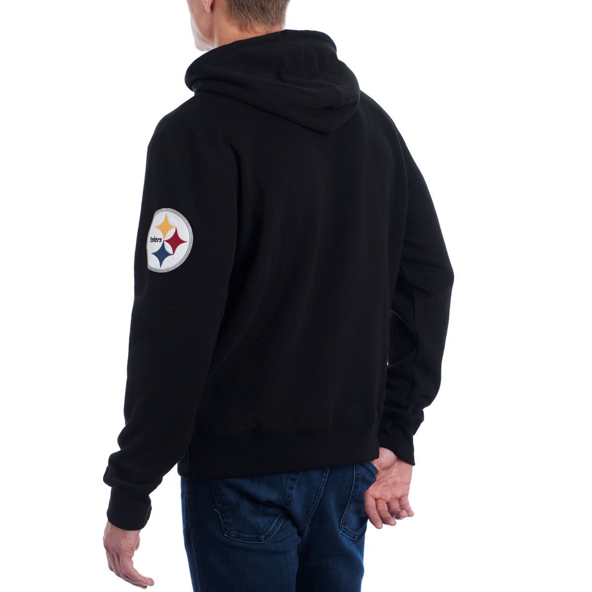 Pittsburgh Steelers '47 CROSS-CHECK Black Fleece Hoodie