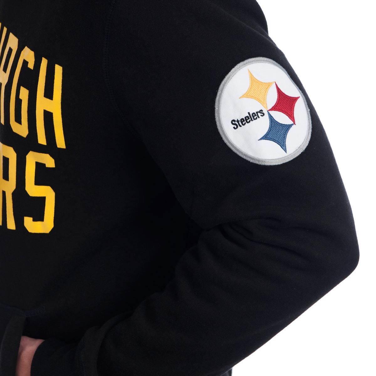 Pittsburgh Steelers '47 CROSS-CHECK Black Fleece Hoodie 3 Pittsburgh Steelers '47 CROSS-CHECK Black Fleece Hoodie