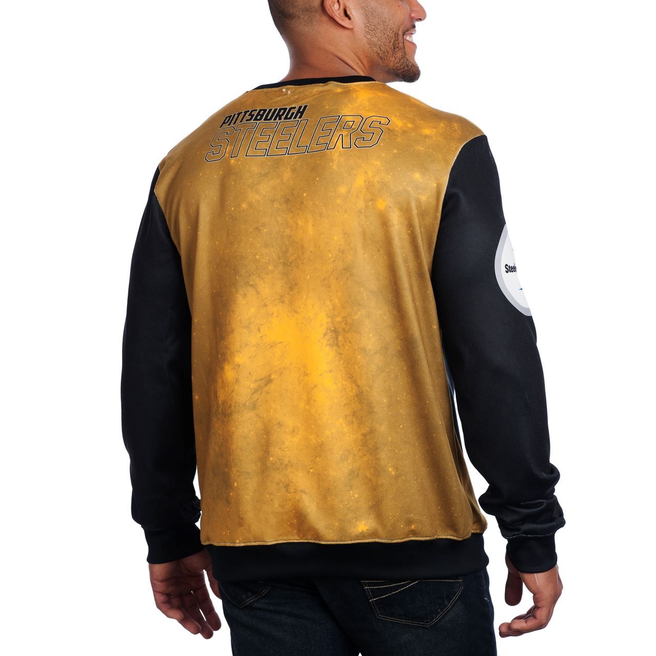 Pittsburgh Steelers Printed Space Warp Sweater