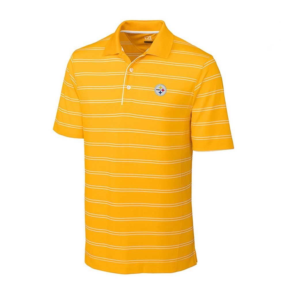 Pittsburgh Steelers Cutter & Buck Hawthorne Gold Polo