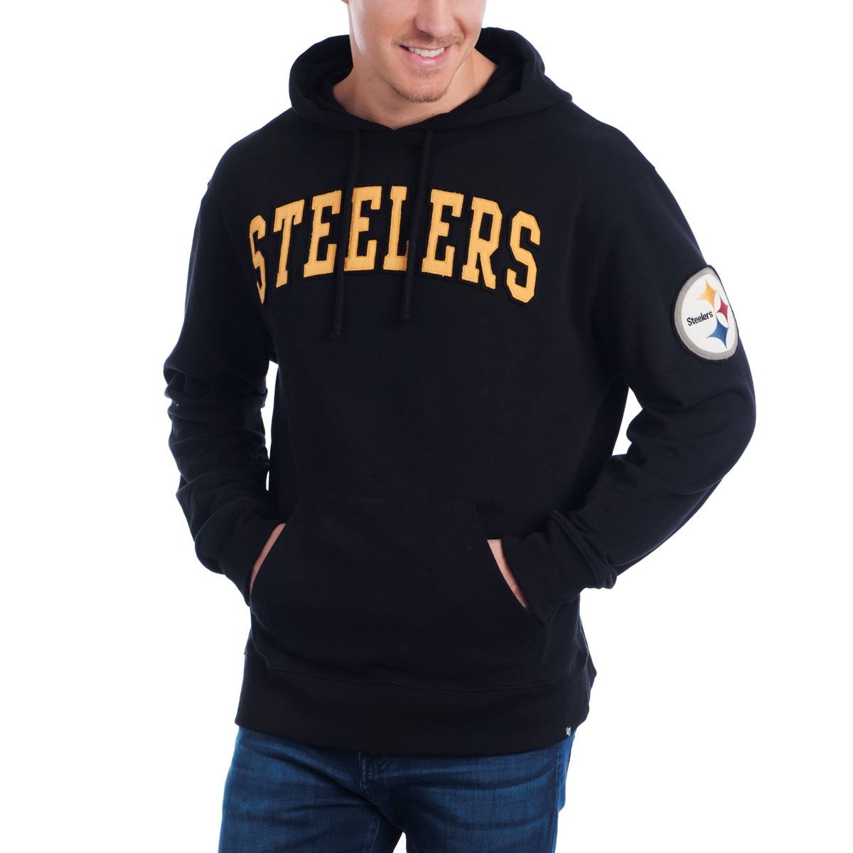 Pittsburgh Steelers '47 Gamebreak CROSS-CHECK Fleece Hoodie