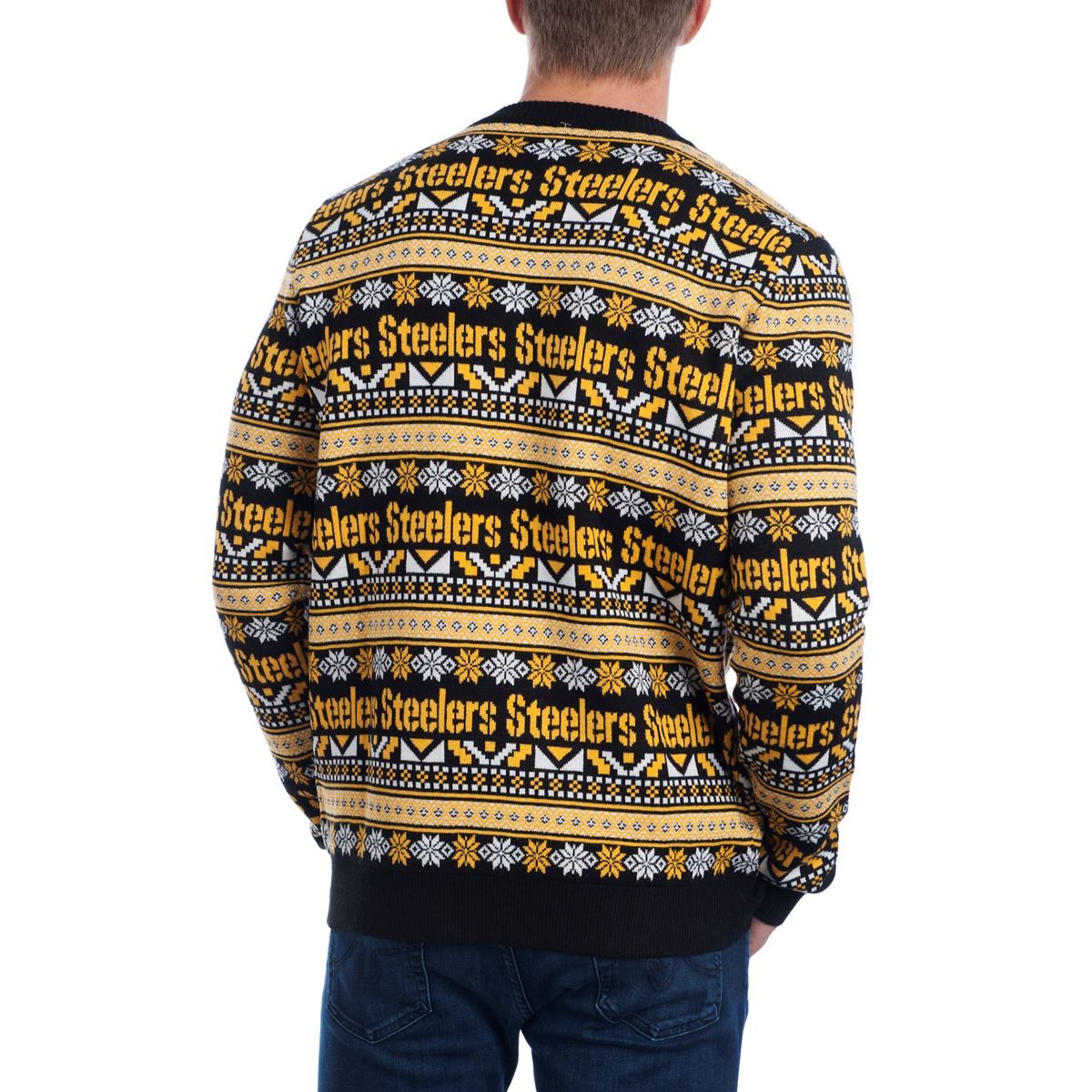 Pittsburgh Steelers Aztec Print Ugly Sweater