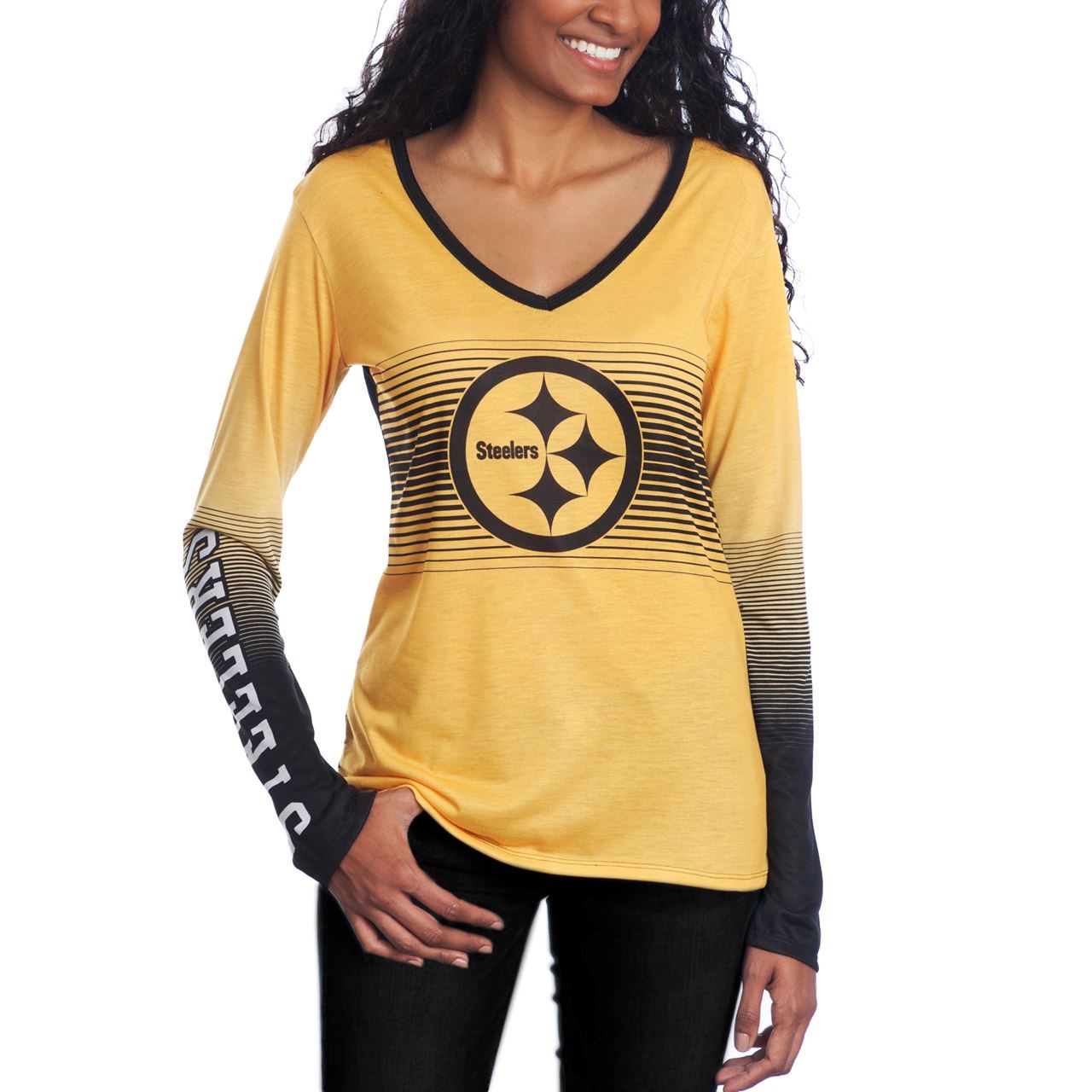 Pittsburgh Steelers Women's Dynamic Long Sleeve Lounge Top