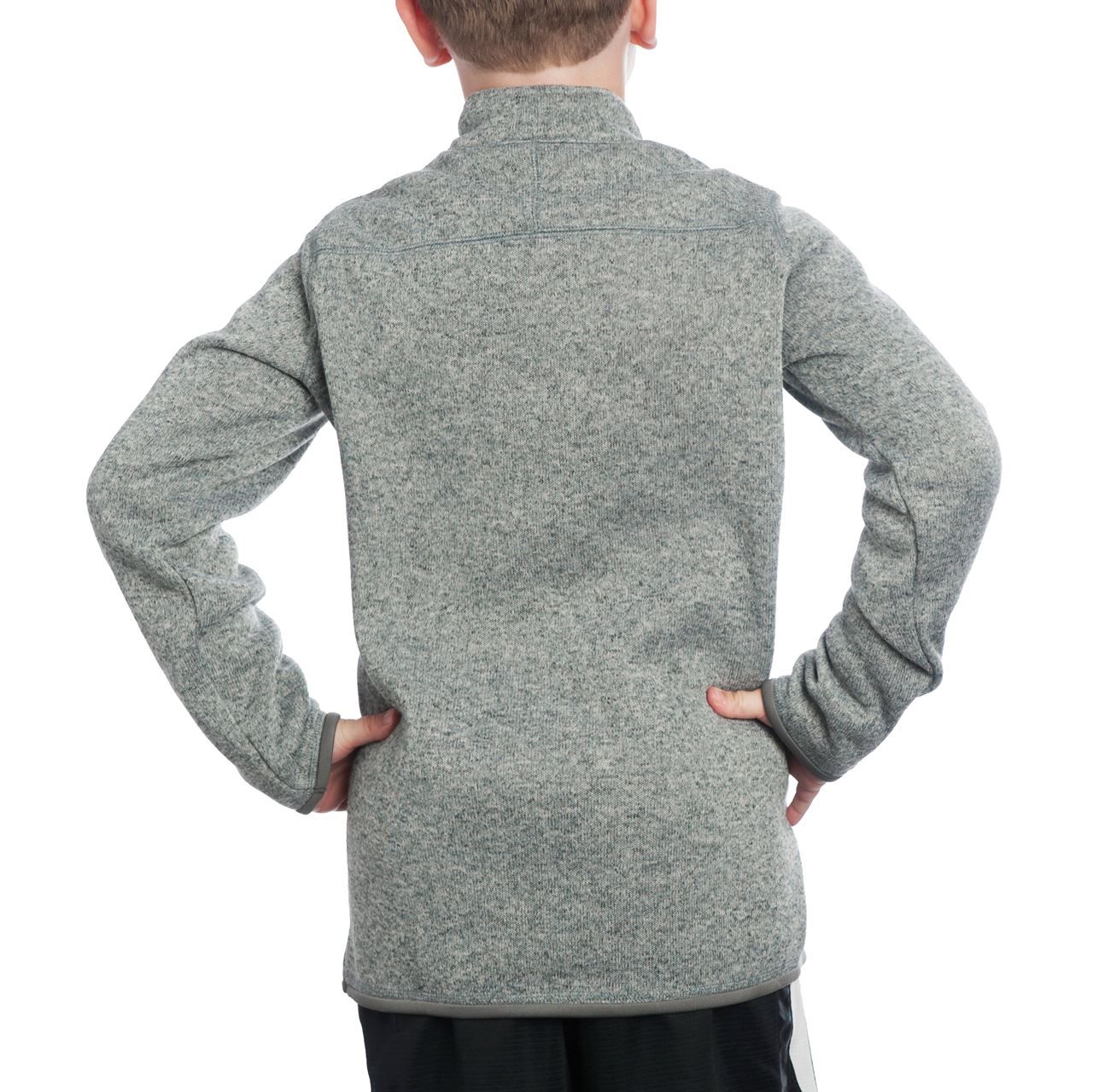 Pittsburgh Steelers Boys 1/4 Zip Knit Sweater Fleece Jacket