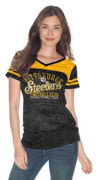 Pittsburgh Steelers Women's Touch Coop II Burnout T-Shirt