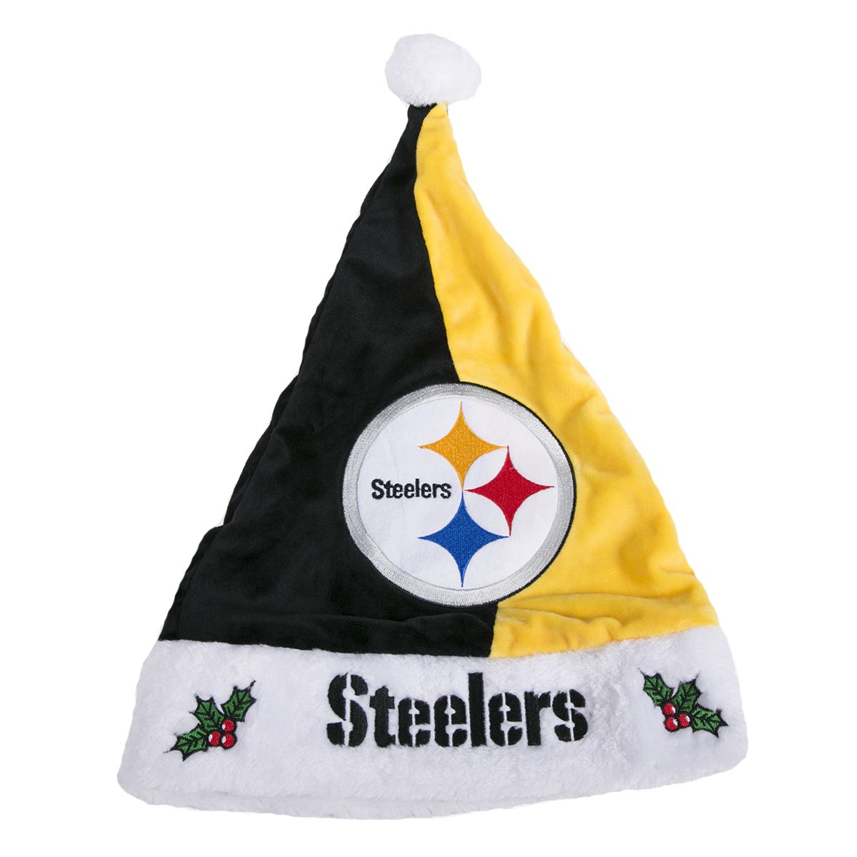 Pittsburgh Steelers Split Color Basic Santa Hat