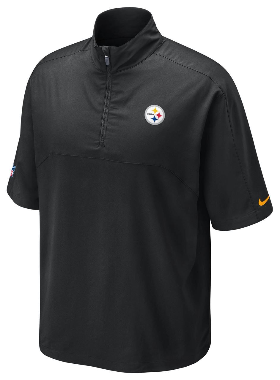 Pittsburgh Steelers Nike Dri-FIT Short Sleeve Black Hot Jacket