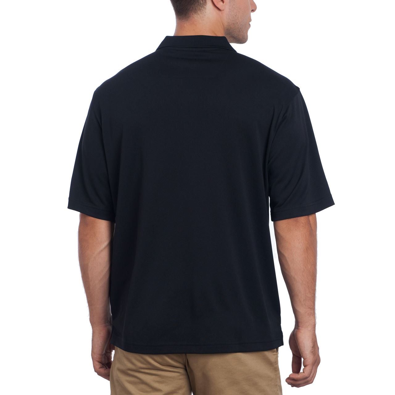 Pittsburgh Steelers Antigua Pique Xtra-Lite Black Polo