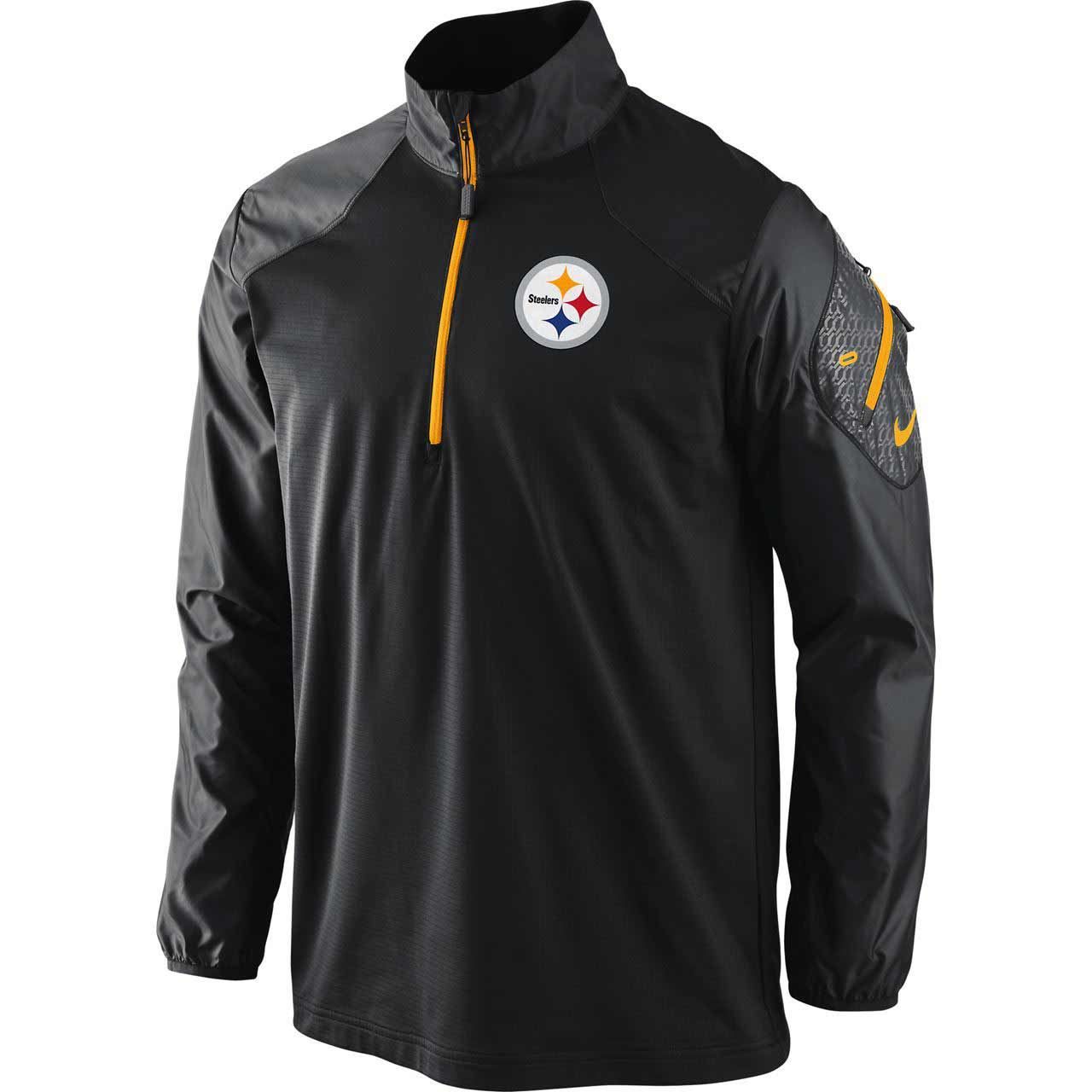 Pittsburgh Steelers Nike 1/4 Zip Dri-FIT Hybrid Jacket