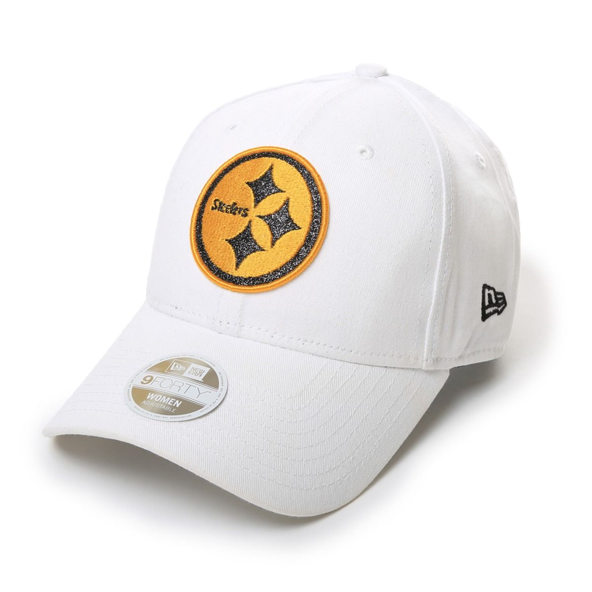 Pittsburgh Steelers Women's New Era 9FORTY Glitter Glam Team Hat