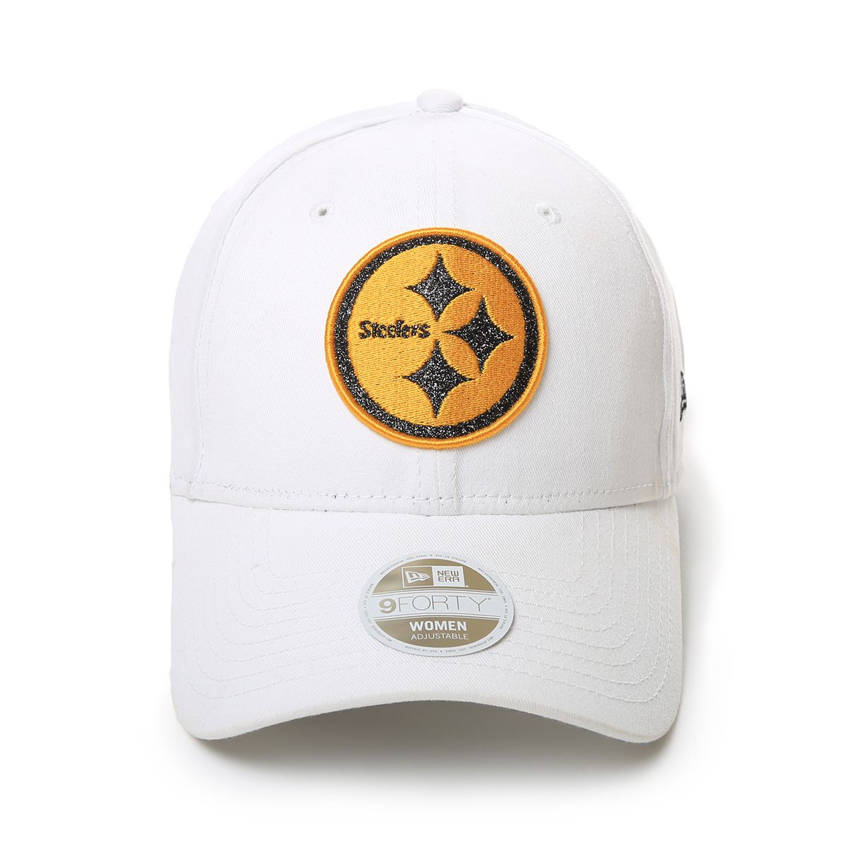 Pittsburgh Steelers Women's New Era 9FORTY Glitter Glam Team Hat