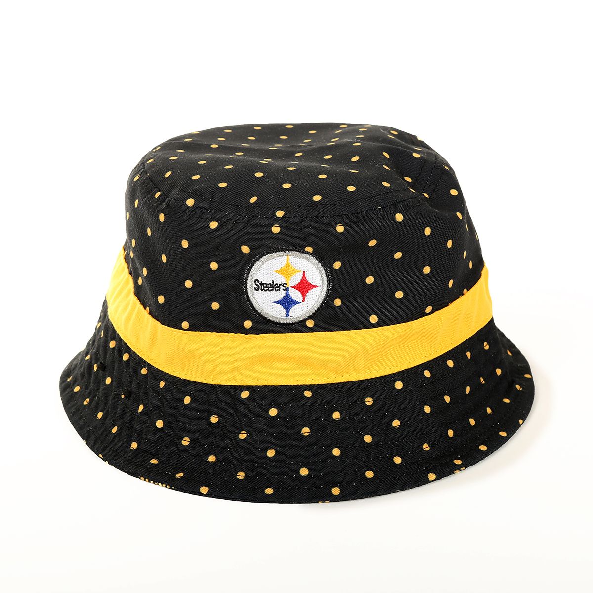 Pittsburgh Steelers New Era Girl's Dotted Bucket Hat