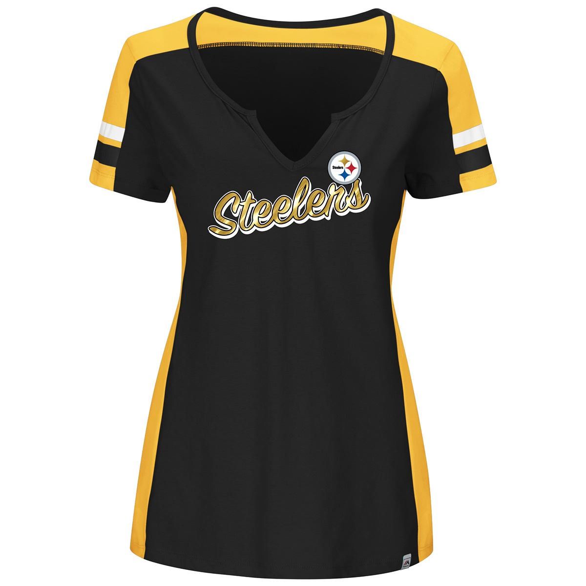 Pittsburgh Steelers Women's Plus Size Pride Playing Tee