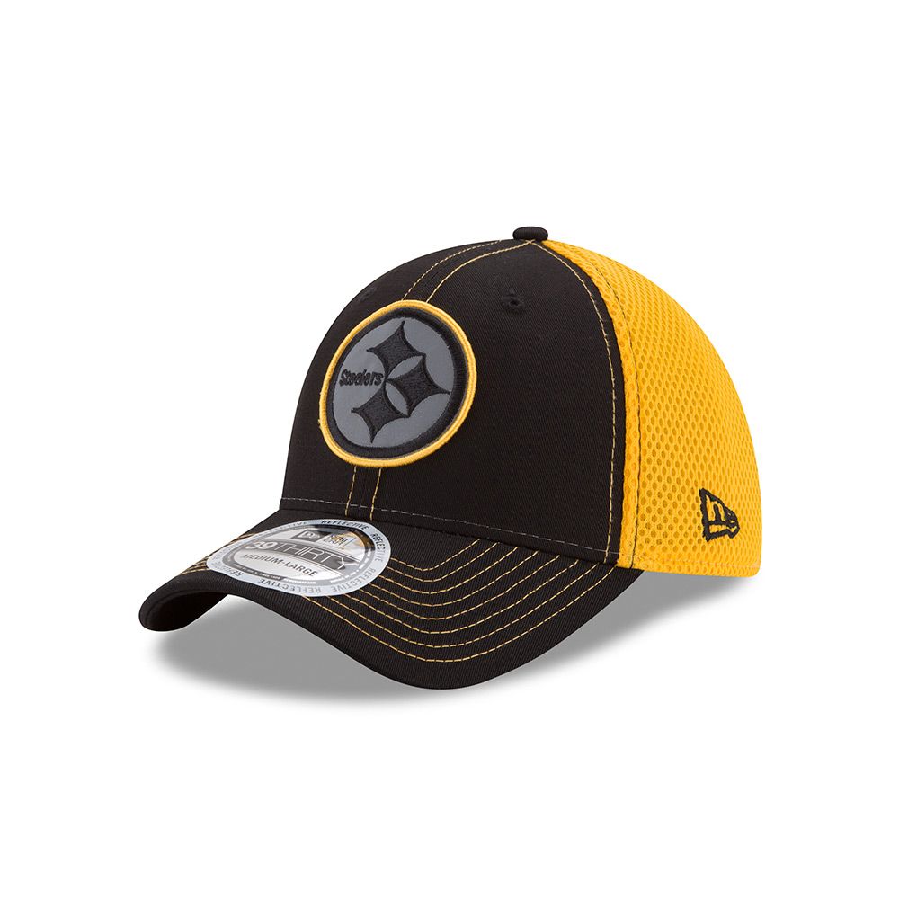Pittsburgh Steelers New Era 39THIRTY Pop Flect Cap