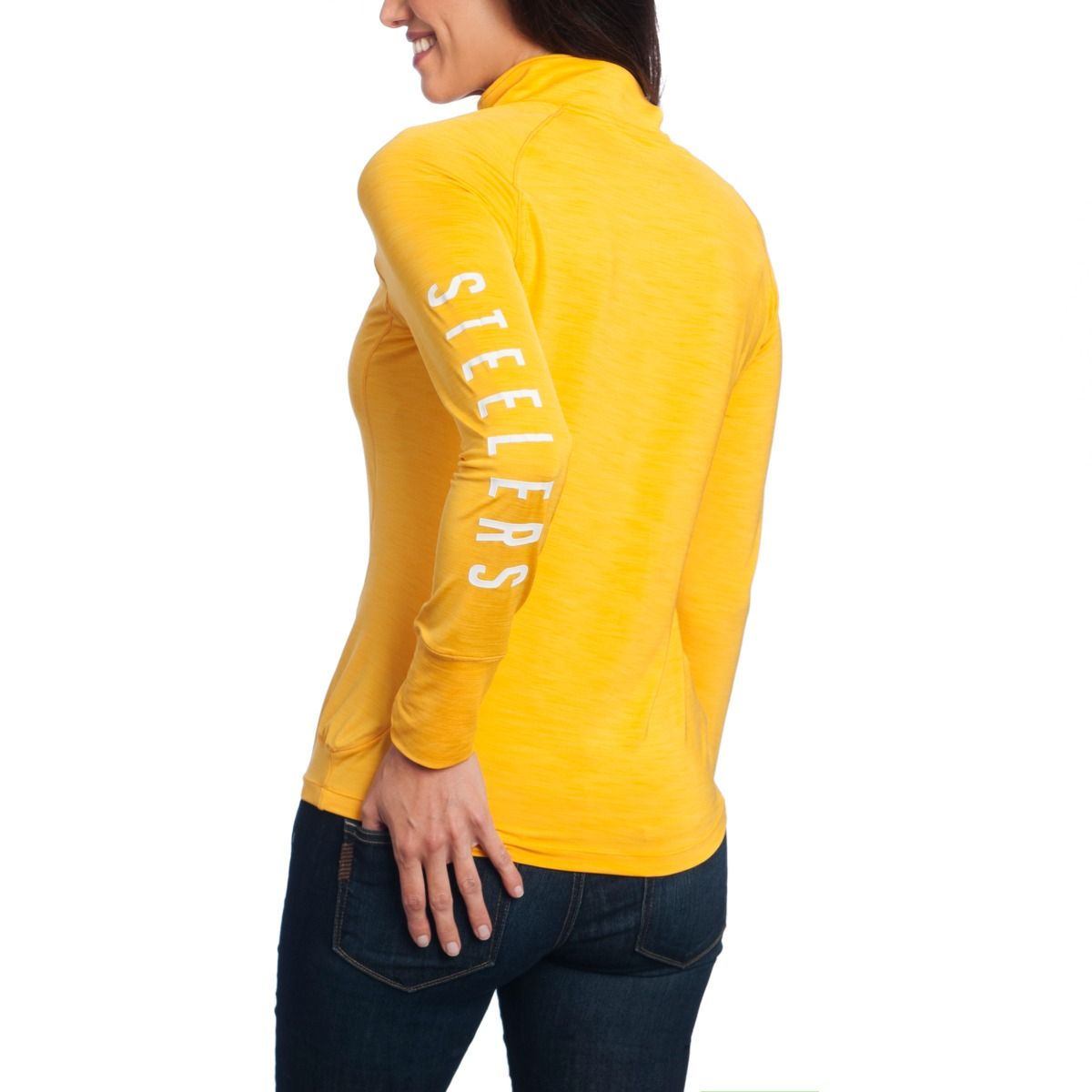 Pittsburgh Steelers '47 Women's Forward Microlite Shade 1/4 Zip Top