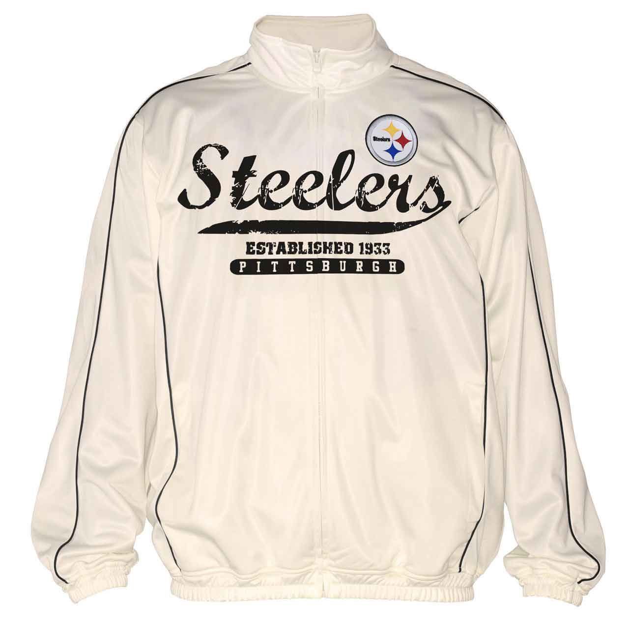 Pittsburgh Steelers Winning Streak Full Zip Cream Jacket