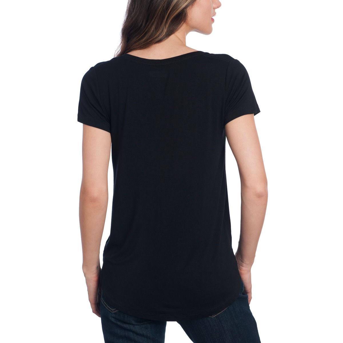 Pittsburgh Steelers Women's New Era Jersey Short Sleeve V-Neck Tee