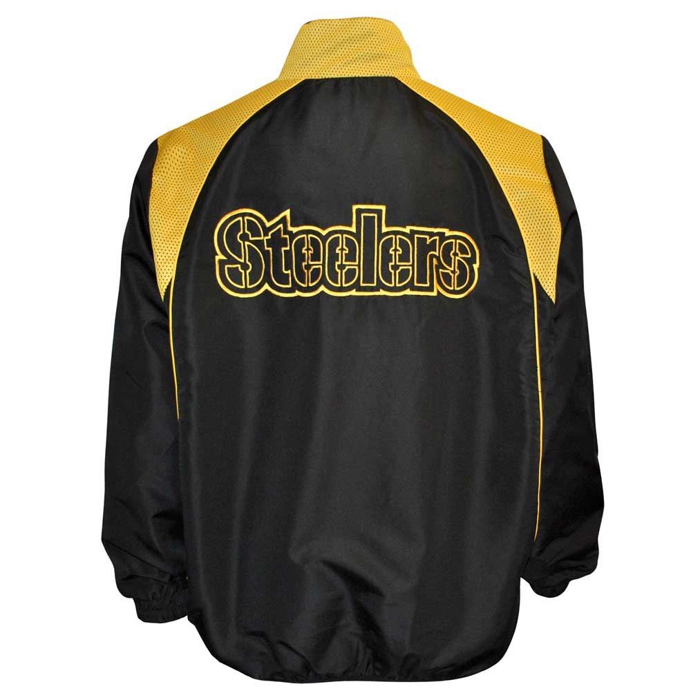 Pittsburgh Steelers 1/4 Zip Color Block Lightweight Jacket