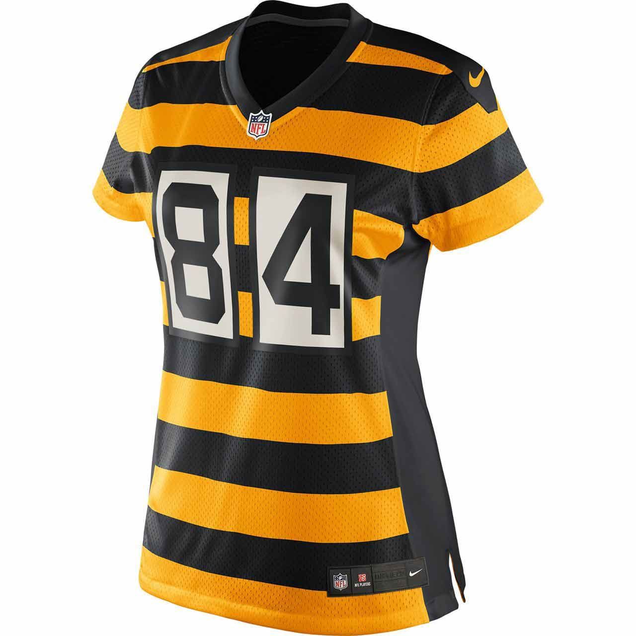 Antonio Brown #84 Women's Nike Replica Throwback Jersey 4 Antonio Brown #84 Women's Nike Replica Throwback Jersey