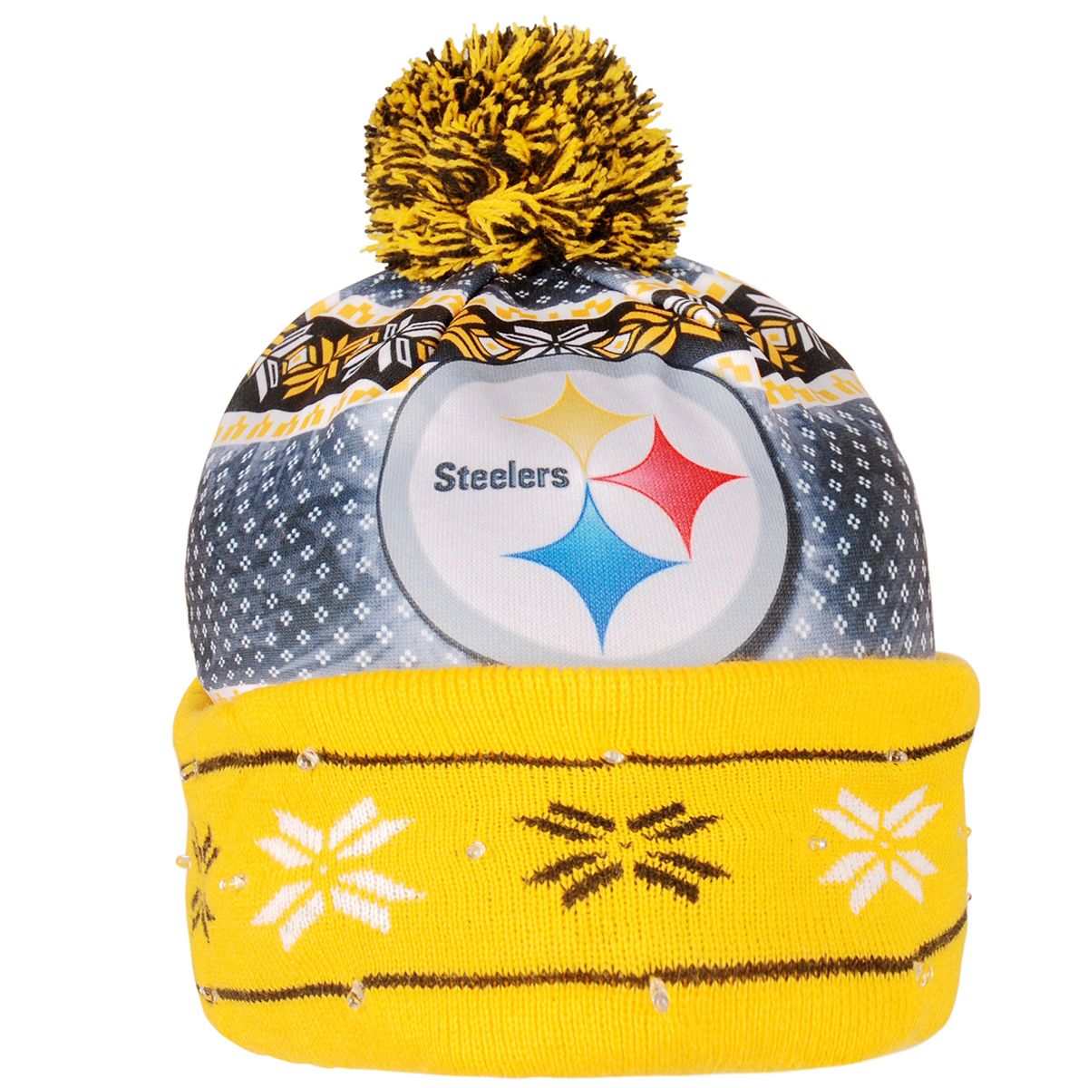 Pittsburgh Steelers Light Up Ugly Sweater Knit Cap
