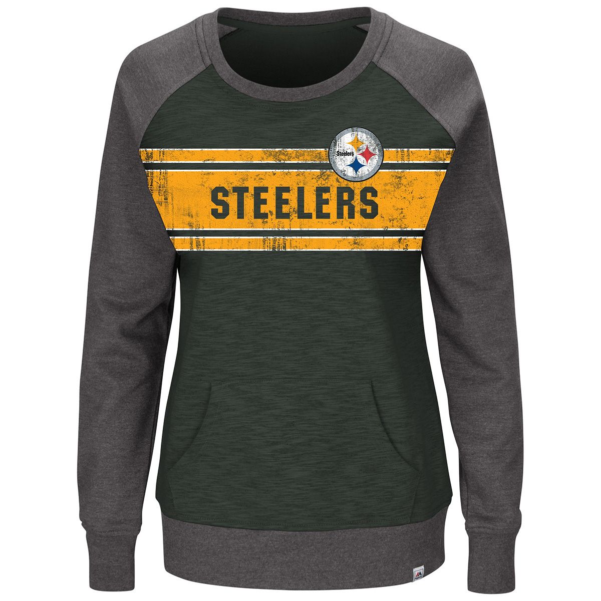 Pittsburgh Steelers Women's Plus Size Overtime Queen Crew Fleece