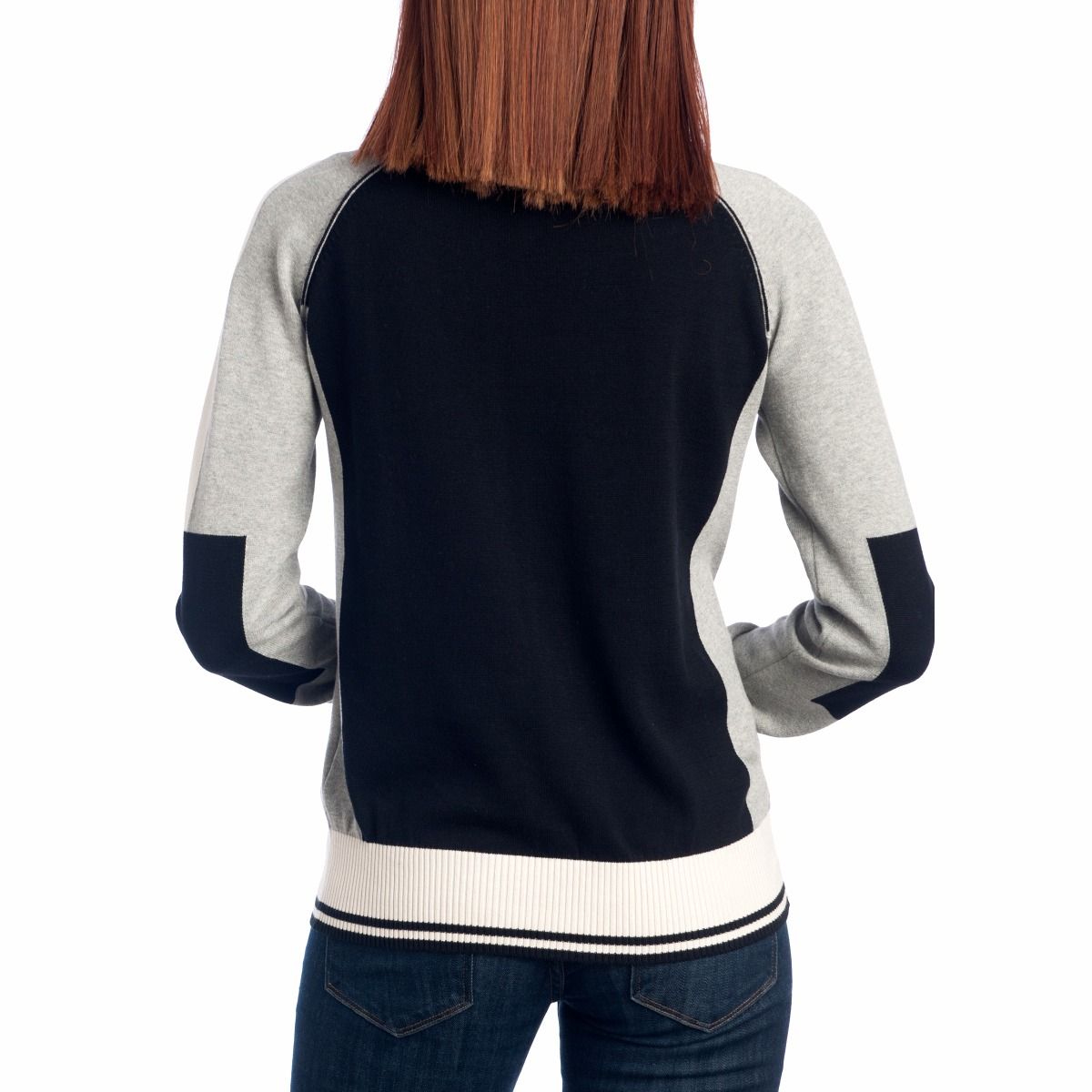 Pittsburgh Steelers Cutter & Buck Women's Stride Colorblock Sweater