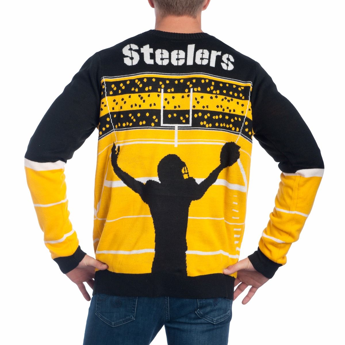 Pittsburgh Steelers Light Up Touchdown Ugly Sweater 3 Pittsburgh Steelers Light Up Touchdown Ugly Sweater