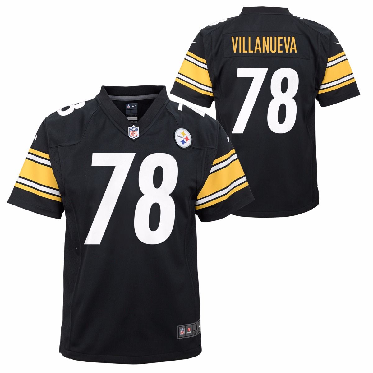 Alejandro Villanueva #78 Youth Nike Replica Home Jersey 3 Alejandro Villanueva #78 Youth Nike Replica Home Jersey