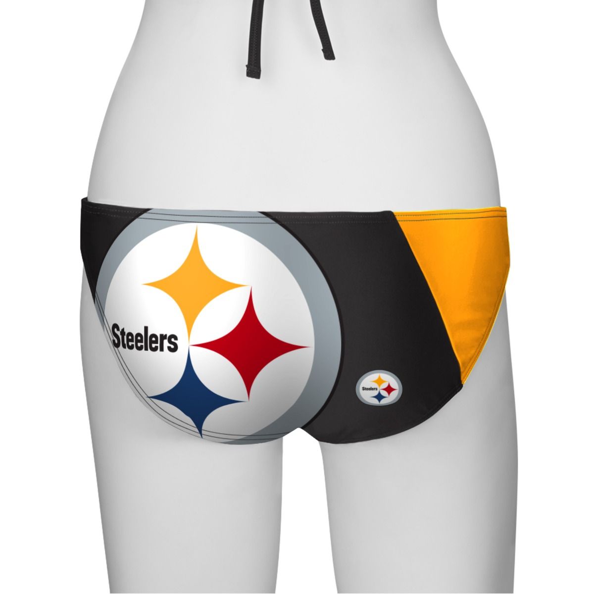 Pittsburgh Steelers Women's Swim Game Day Bikini Bottom 4 Pittsburgh Steelers Women's Swim Game Day Bikini Bottom