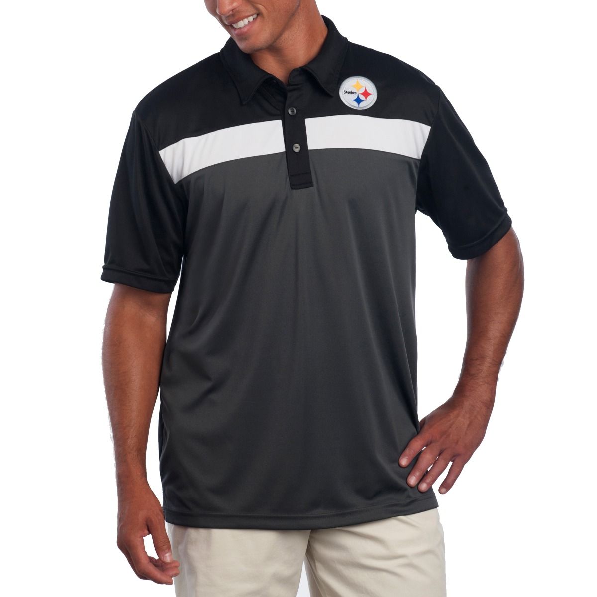 Pittsburgh Steelers Cutter & Buck Chambers Polo