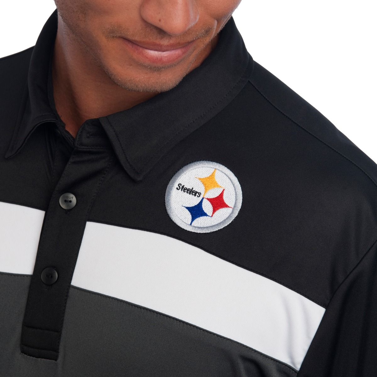 Pittsburgh Steelers Cutter & Buck Chambers Polo 3 Pittsburgh Steelers Cutter & Buck Chambers Polo