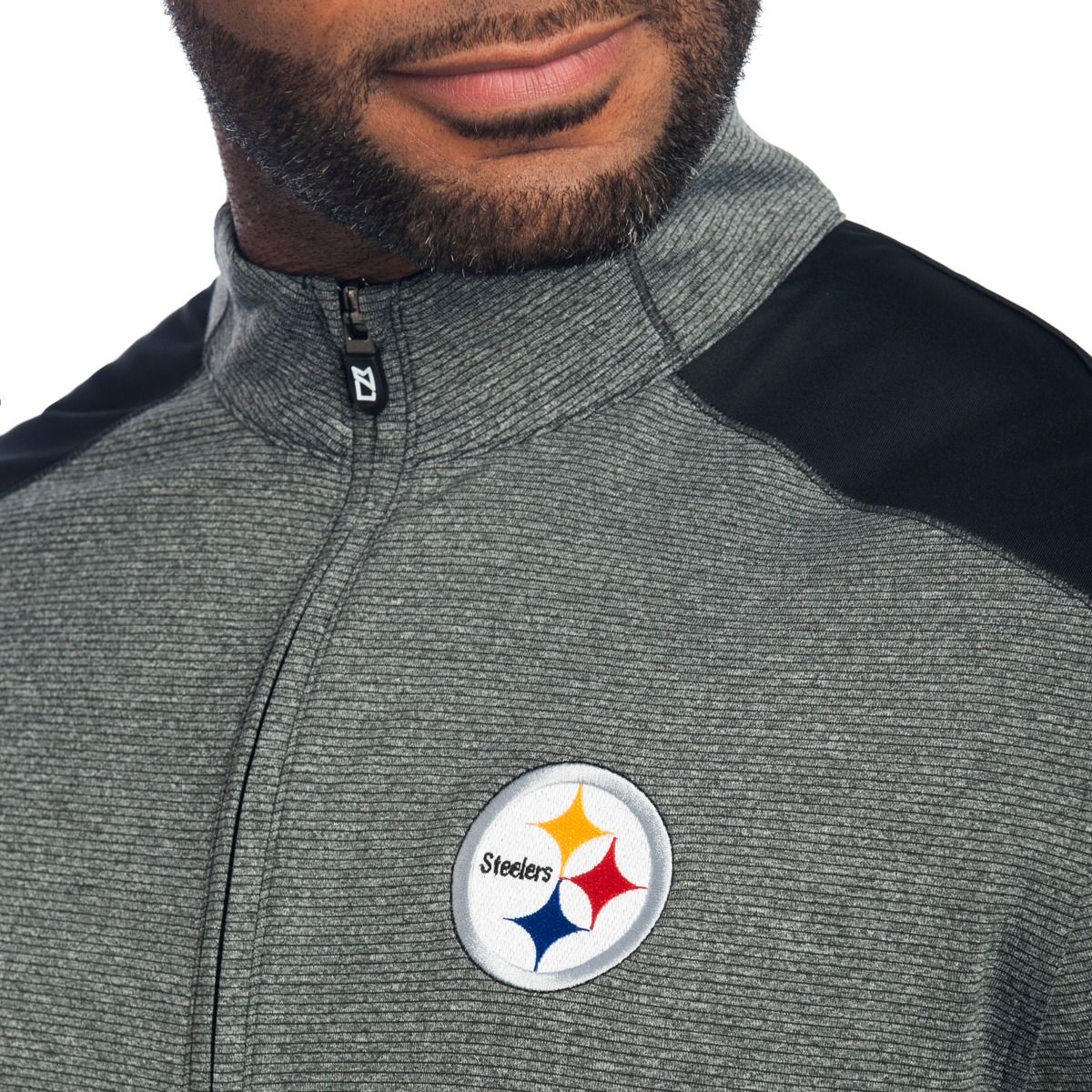Pittsburgh Steelers Cutter & Buck Shoreline Colorblock 1/4 Zip Top 3 Pittsburgh Steelers Cutter & Buck Shoreline Colorblock 1/4 Zip Top