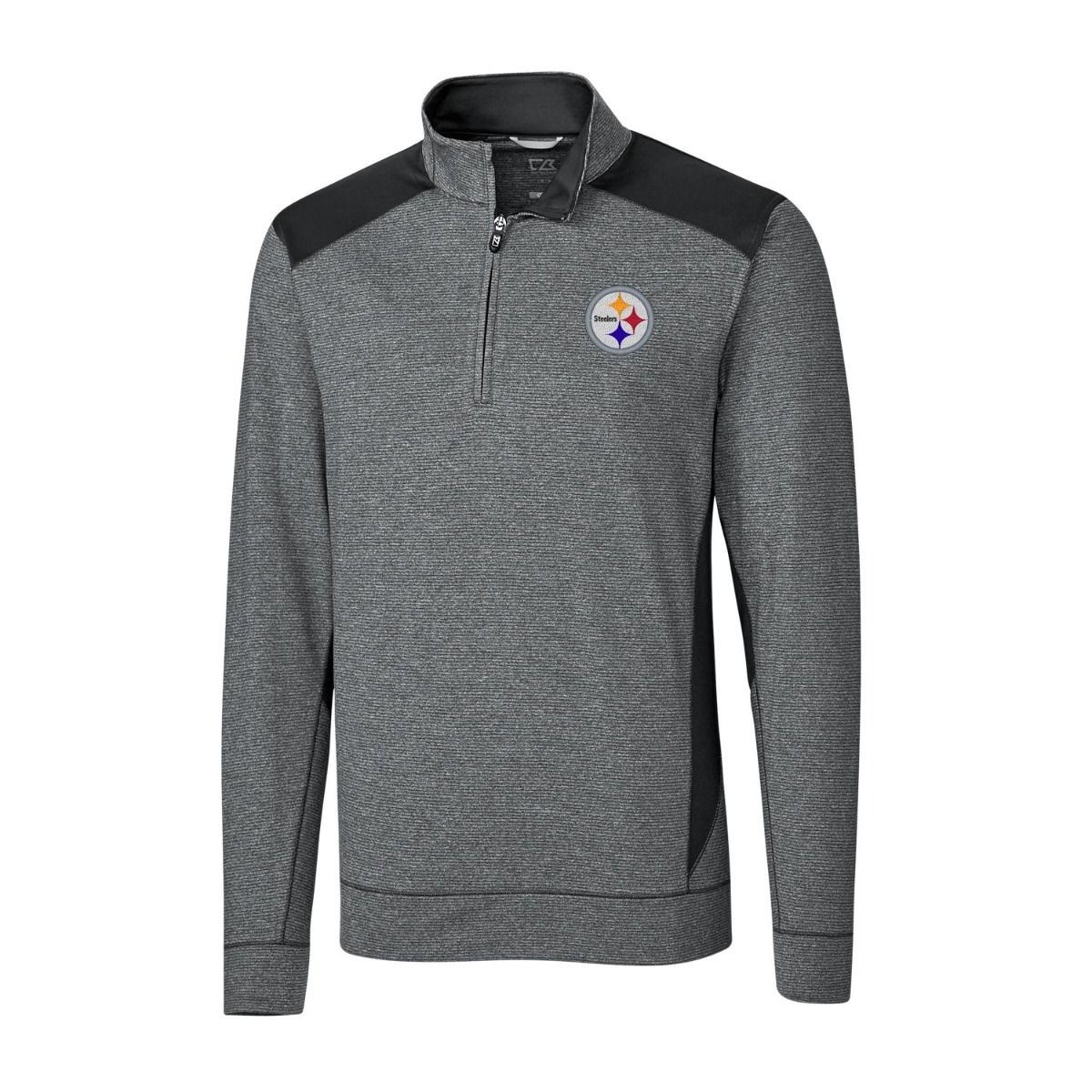 Pittsburgh Steelers Cutter & Buck Shoreline Colorblock 1/4 Zip Top 4 Pittsburgh Steelers Cutter & Buck Shoreline Colorblock 1/4 Zip Top