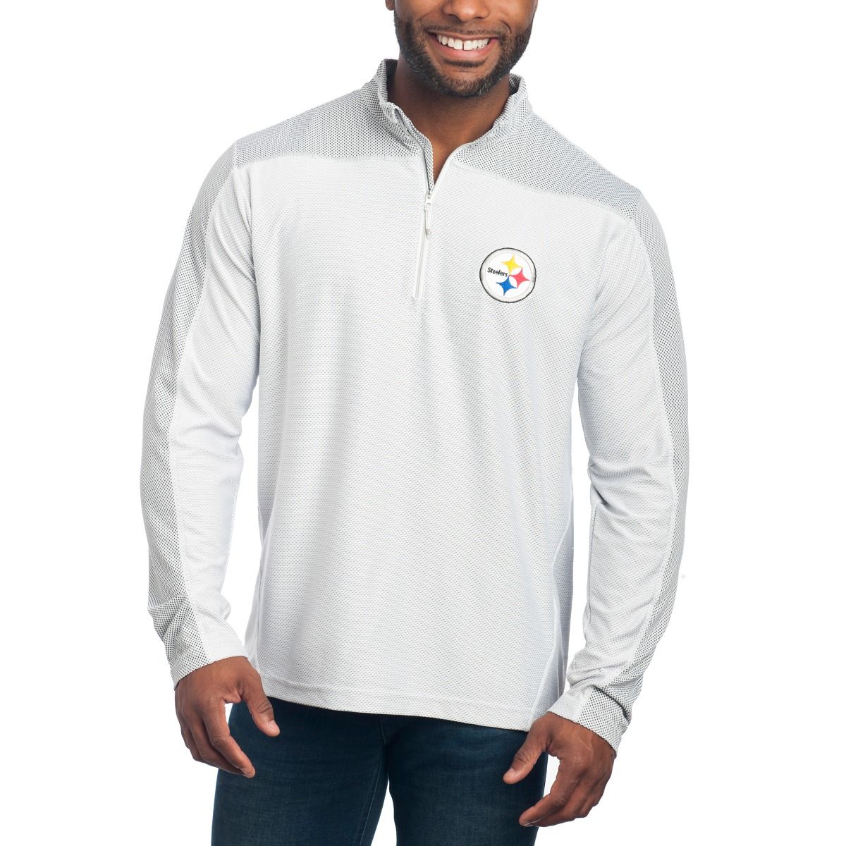 Pittsburgh Steelers Antigua Long Sleeve 1/4 Zip Top