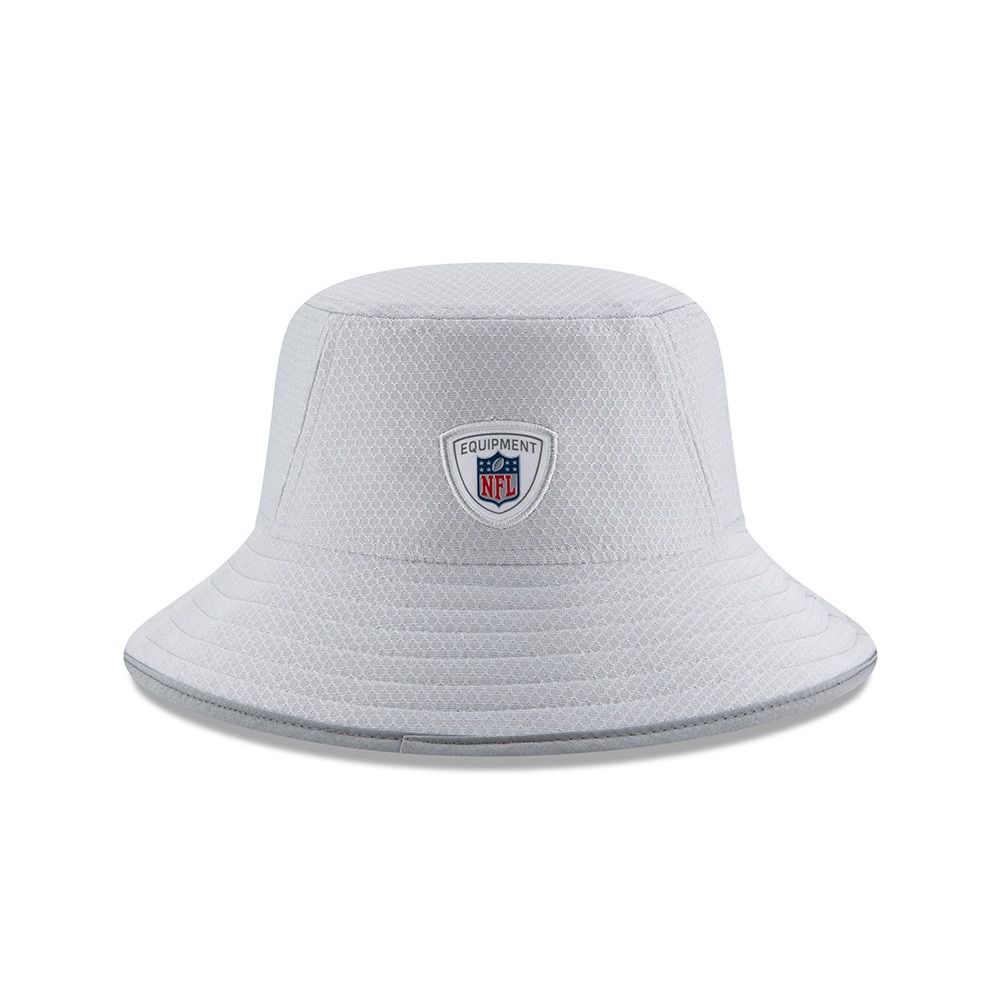 Pittsburgh Steelers New Era Grey Sideline Training Bucket Hat