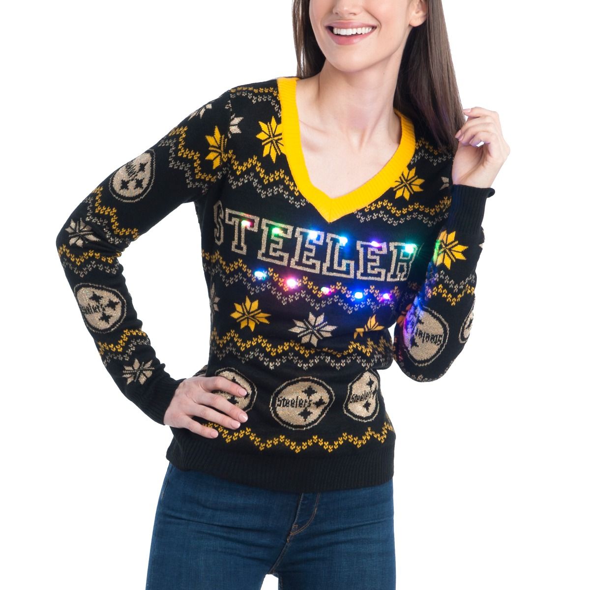 Pittsburgh Steelers Forever Collectibles Women's Bluetooth Sweater